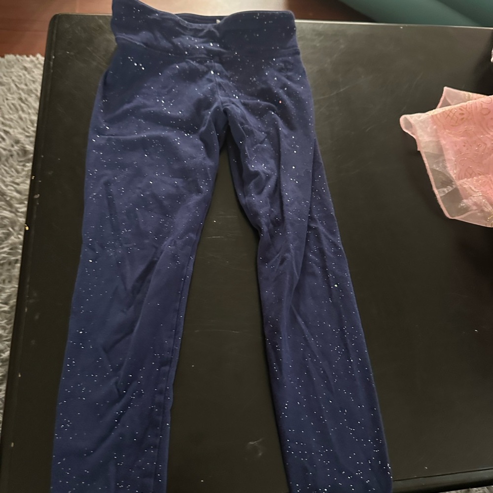 Justice Blue Leggings Soft Stretchy Full-Length